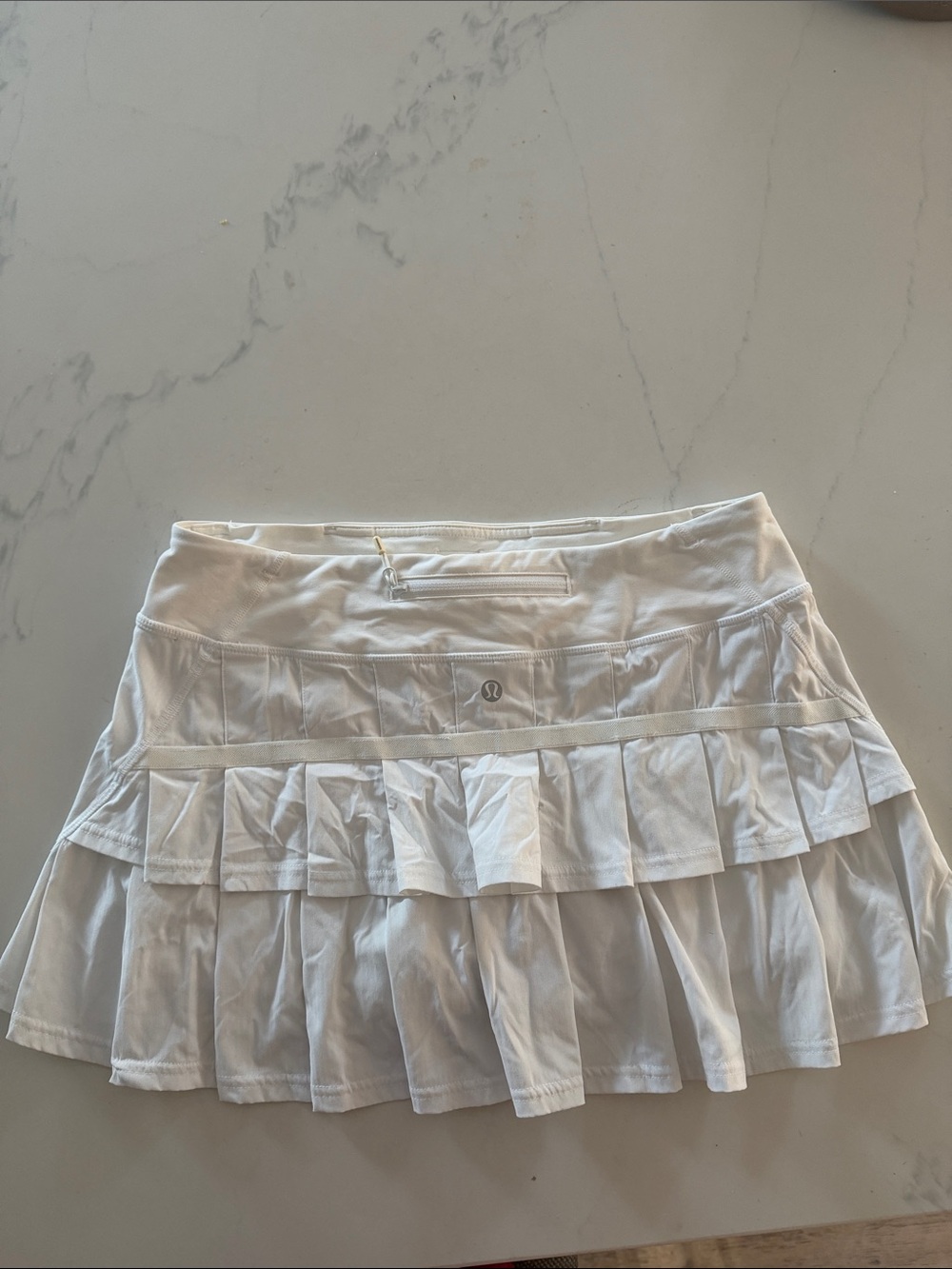 lululemon athletica White Layered Ruffle Active Skirt